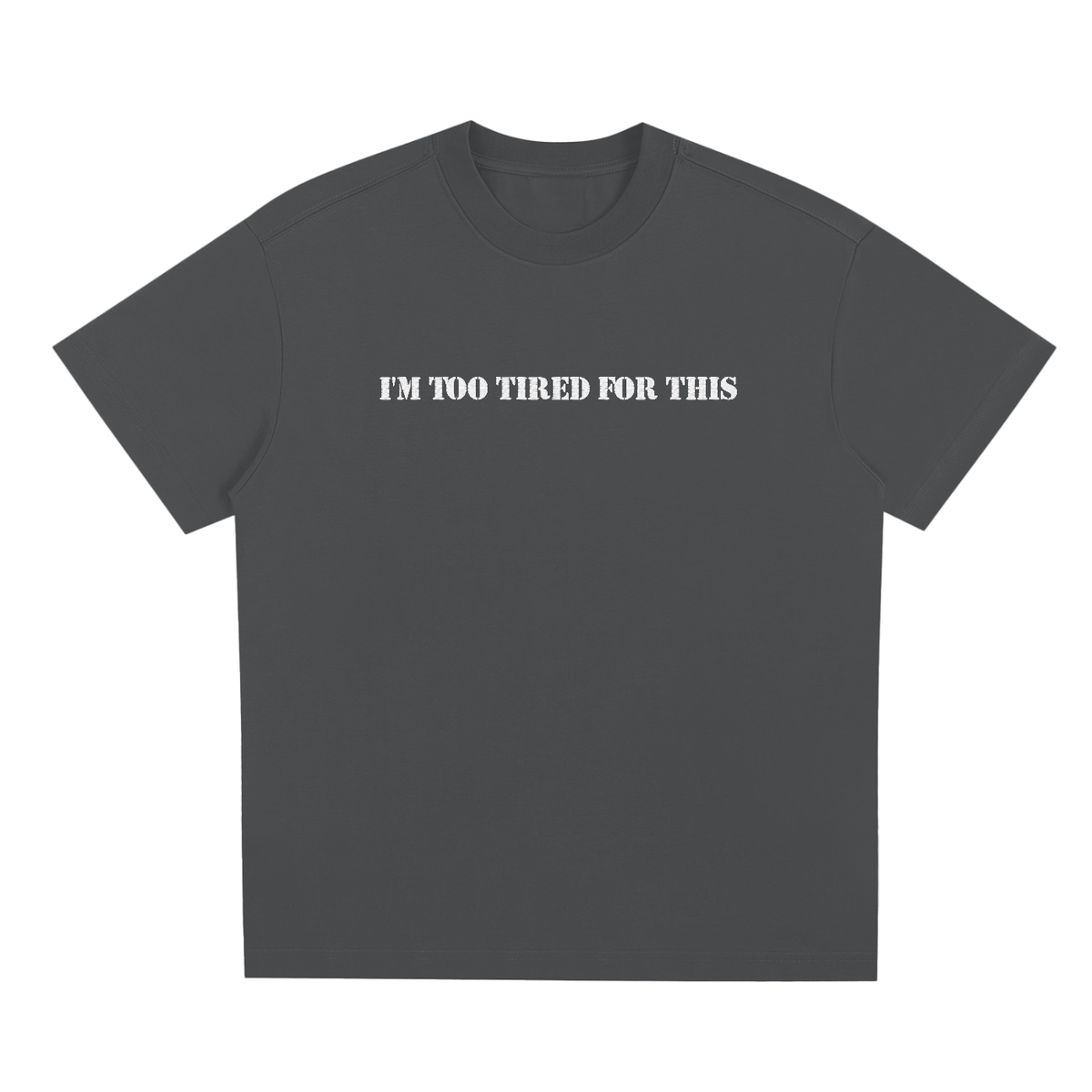 I'm too tired for this(Embroidary) - Sorona Quick-Dry Cooling T-Shirt