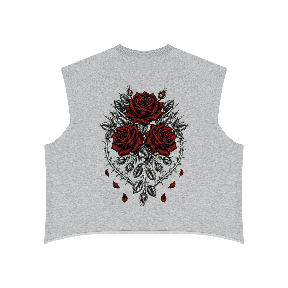 Roses - Men’s Boxy Raw Hem Tank Top