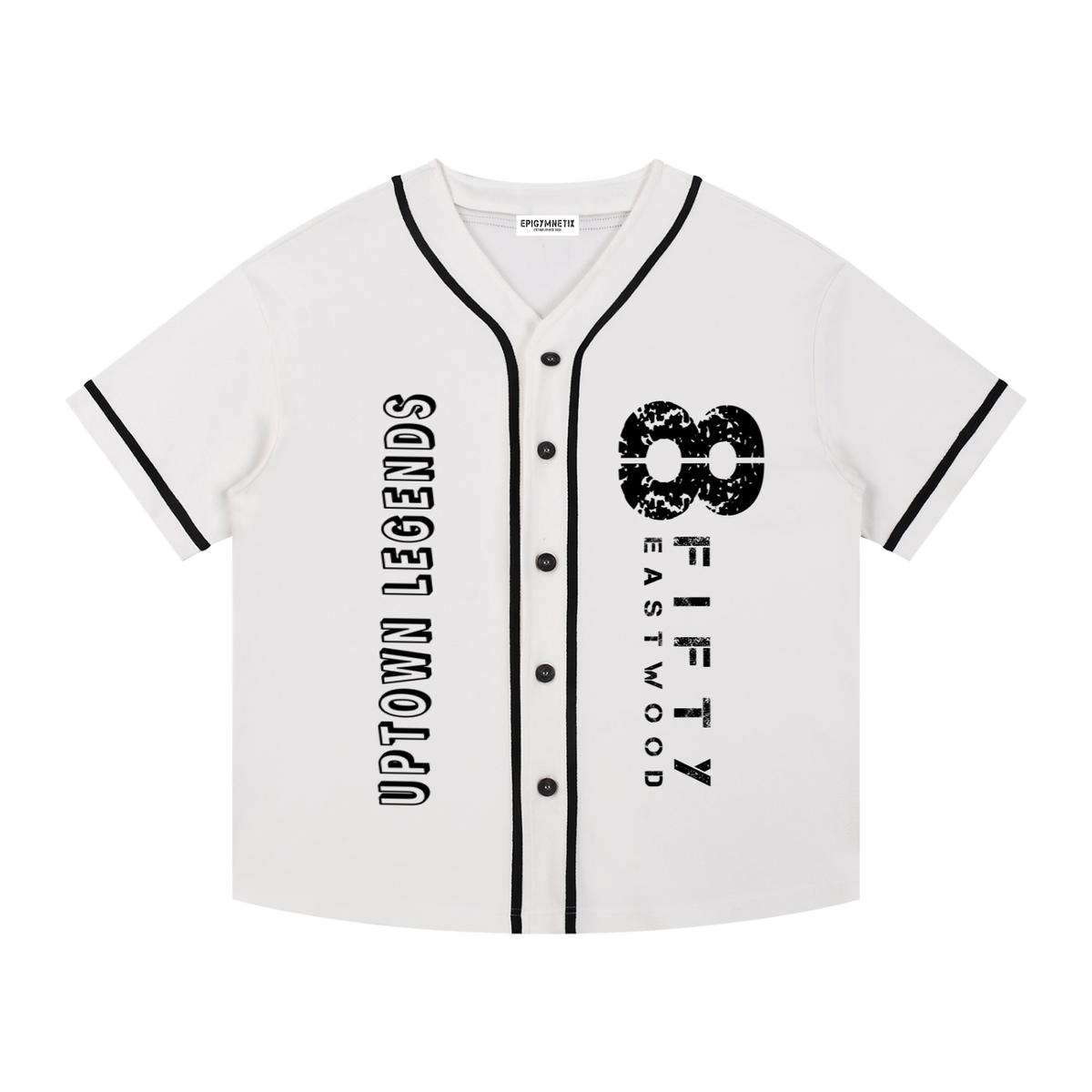 8Fifty/Legends - Contrast Piped Button-Up Jersey