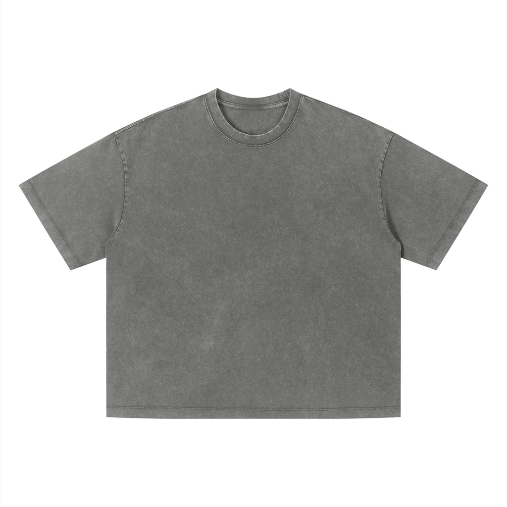 Love you all my life (Boxy Fit) - Unisex Vintage Wash Boxy T-Shirt