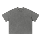 Love you all my life (Boxy Fit) - Unisex Vintage Wash Boxy T-Shirt