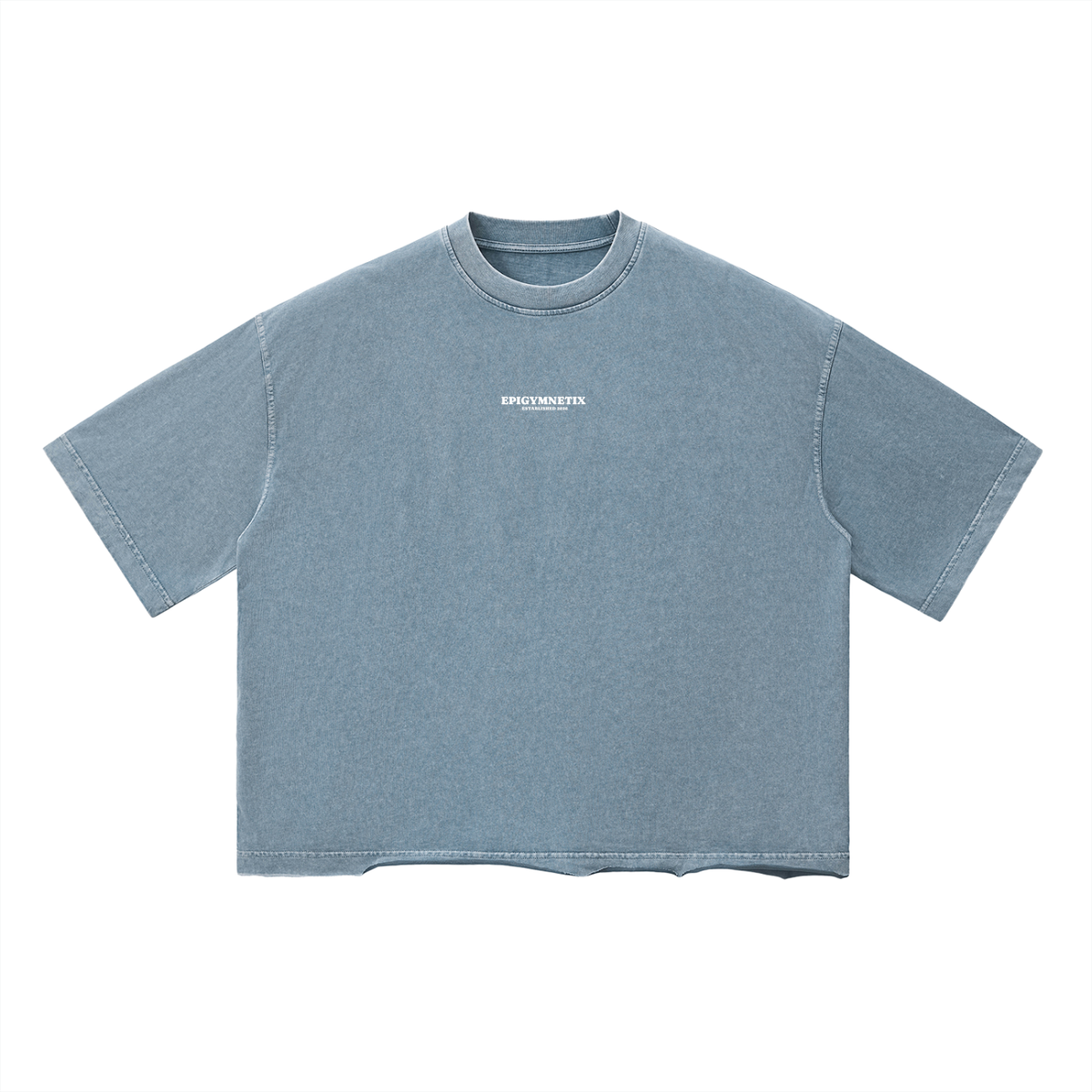 Never Finished - Unisex Vintage Wash Boxy T-Shirt