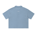 Epi-Casualwear - Unisex Vintage Wash Waffle Boxy Polo Shirt