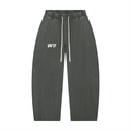 Unisex Mineral Wash Barrel Leg Pants