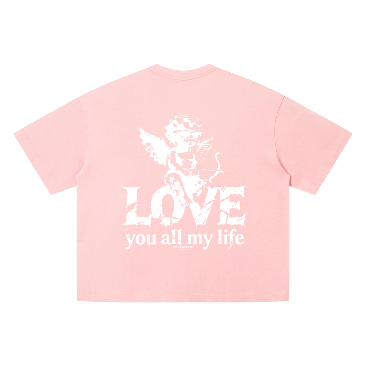 Love You All My Life(BoxyFit) - Unisex Vintage Wash Boxy T-Shirt