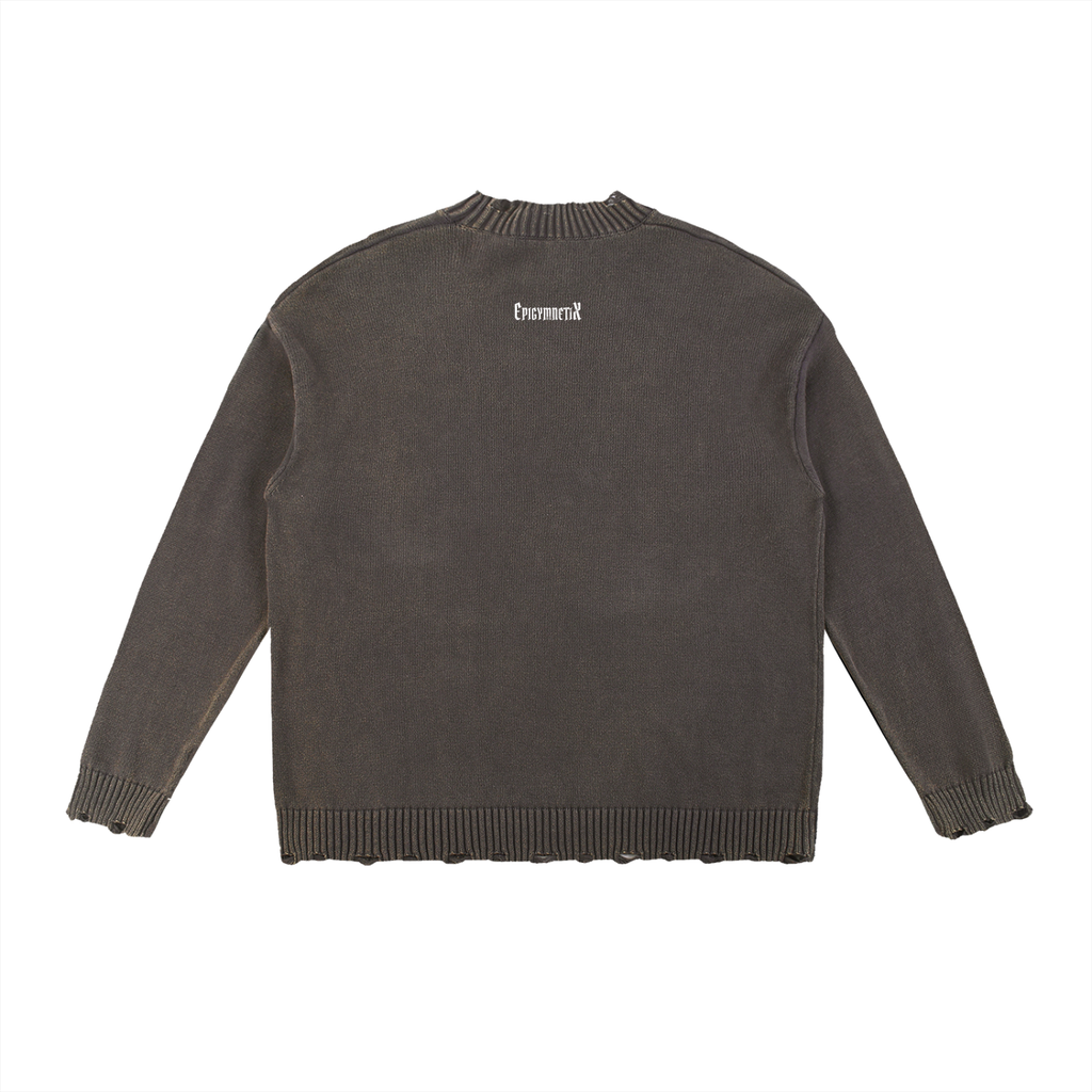 Casual-Sweat - Vintage Washed Hand-Frayed Sweater