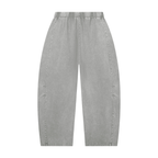 Unisex Mineral Wash Barrel Leg Pants