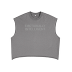 Emotionally Intelligent- French Terry Boxy Tank Top