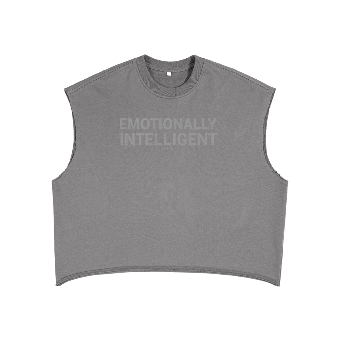 Emotionally Intelligent- French Terry Boxy Tank Top