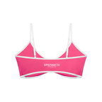 Women's Color Block Ruched V-Neck Sports Bra