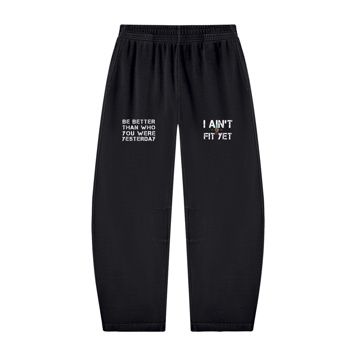 Unisex Vintage Washed Barrel Leg Sweatpants