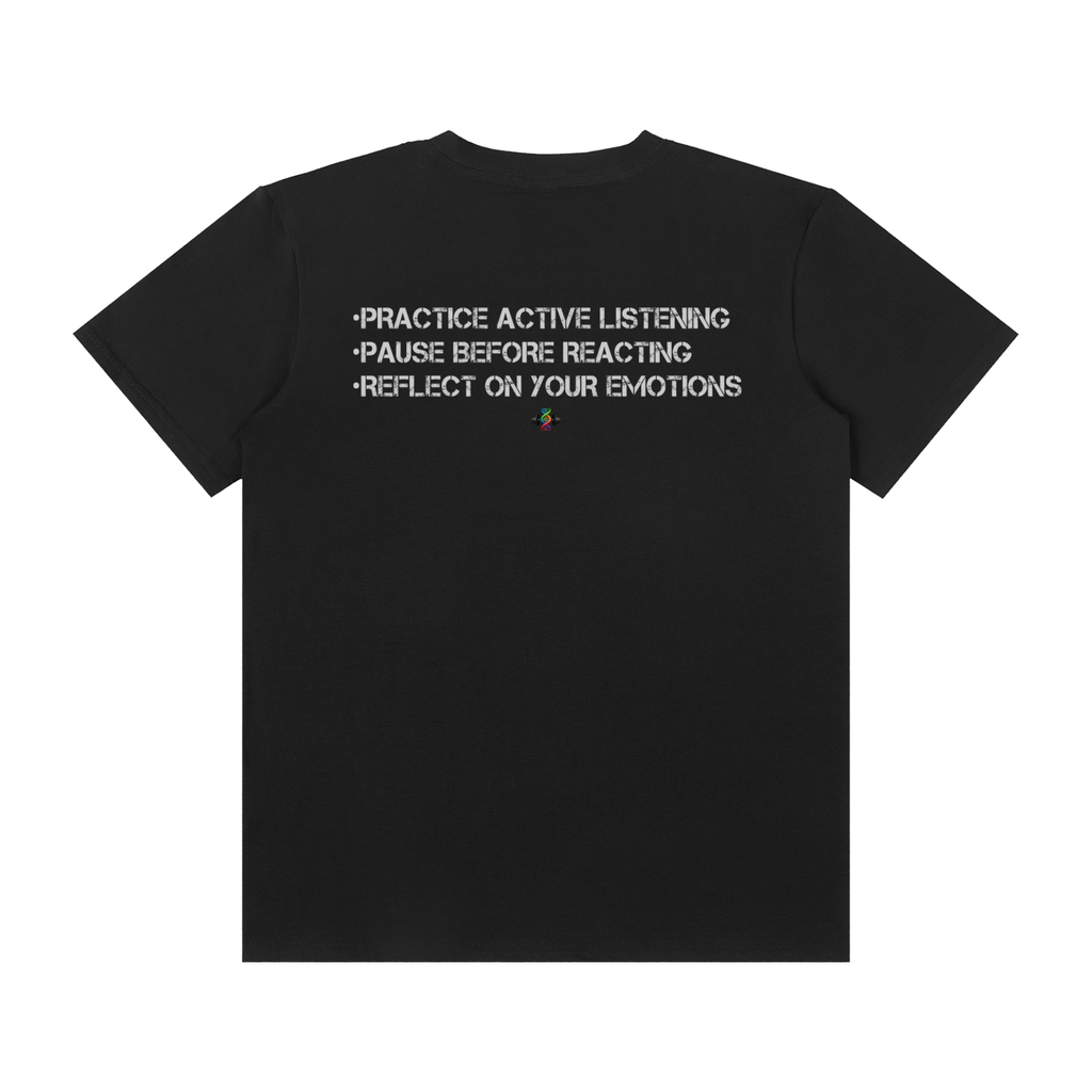 Emotionally Intelligent(Across the chest) - Unisex Classic Crew Neck Cotton T-Shirt