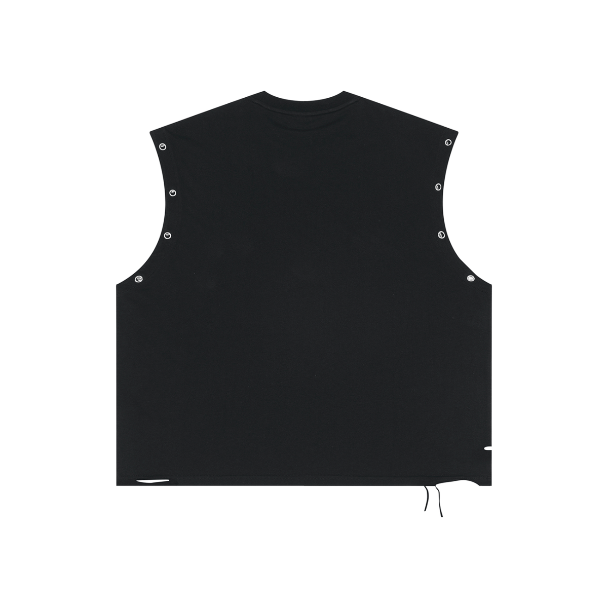 Golden Wolf - Distressed Grommet Eyelet Tank Top