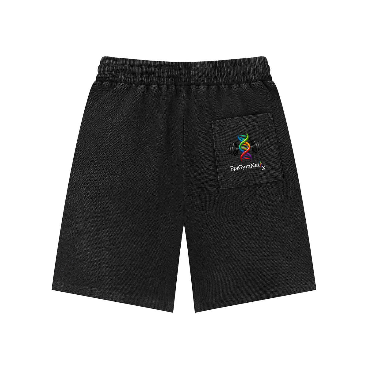 I AIN'T FIT YET - Mineral Wash Waffle Knit Shorts