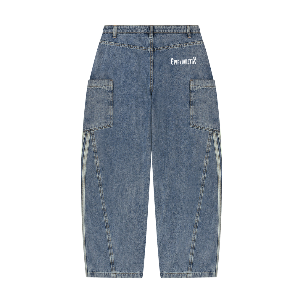 Stripped - Women's Vintage Wash Barrel Leg Jeans