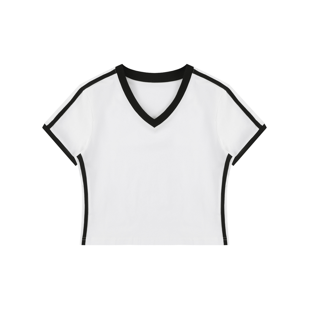 V-neck crop top,Women
