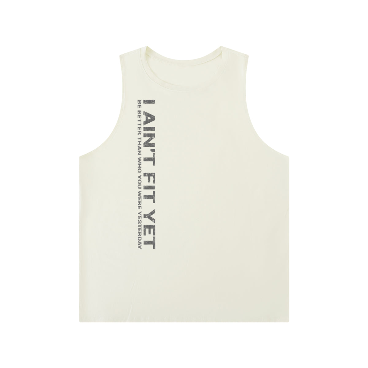 Men's Solid Color Crewneck Tank Top