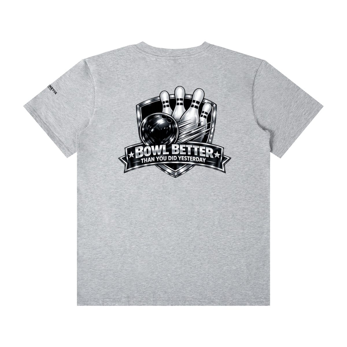 Bowl Better than you did yesterday(B&W) - Unisex Classic Crew Neck Cotton T-Shirt