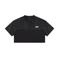 Women’s Cropped Paneled V-Neck Jersey