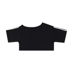 Off the shoulder crop Tee,Women