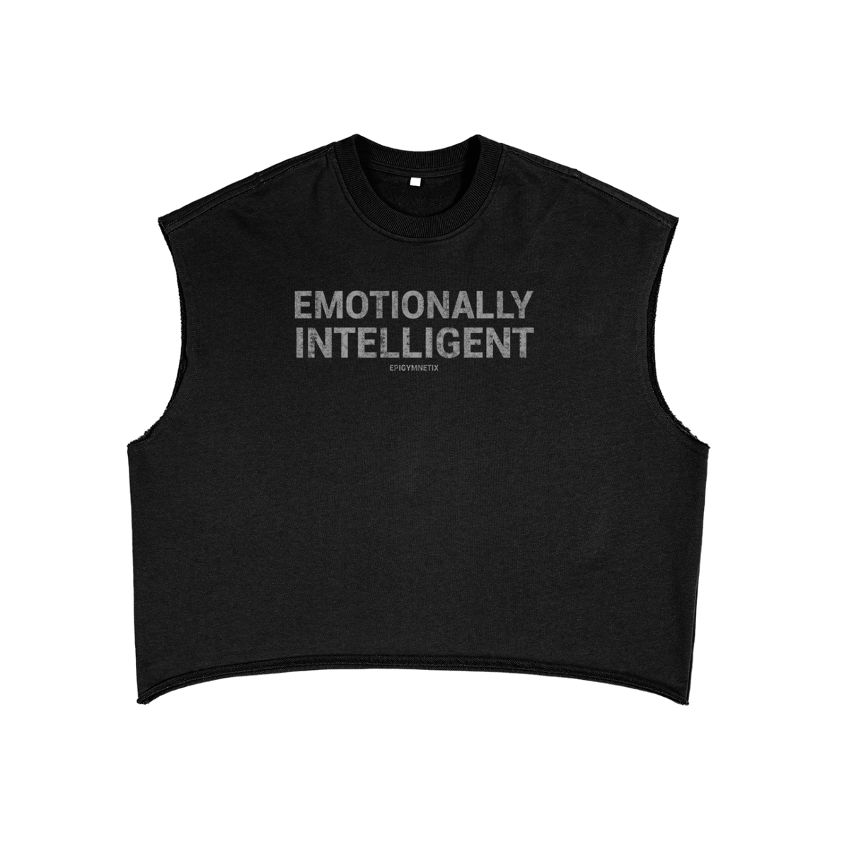 Emotionally Intelligent- French Terry Boxy Tank Top
