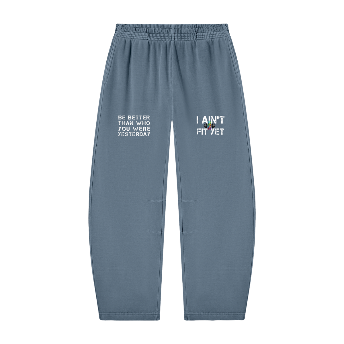 Unisex Vintage Washed Barrel Leg Sweatpants