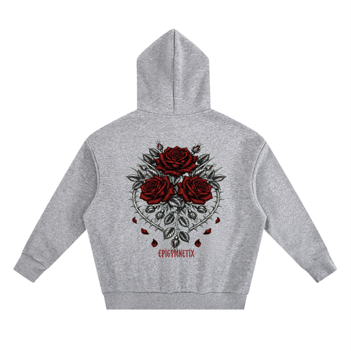 Roses - Essential Heavyweight Boxy Fleece Hoodie