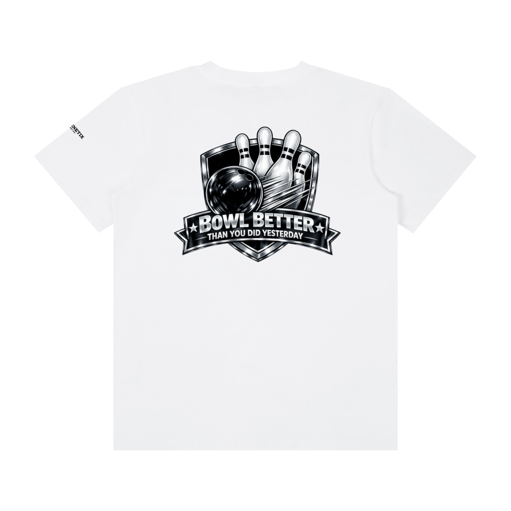 Bowl Better than you did yesterday(B&W) - Unisex Classic Crew Neck Cotton T-Shirt