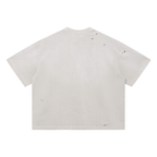 King - Vintage Washed Distressed Boxy Oversized T-Shirt