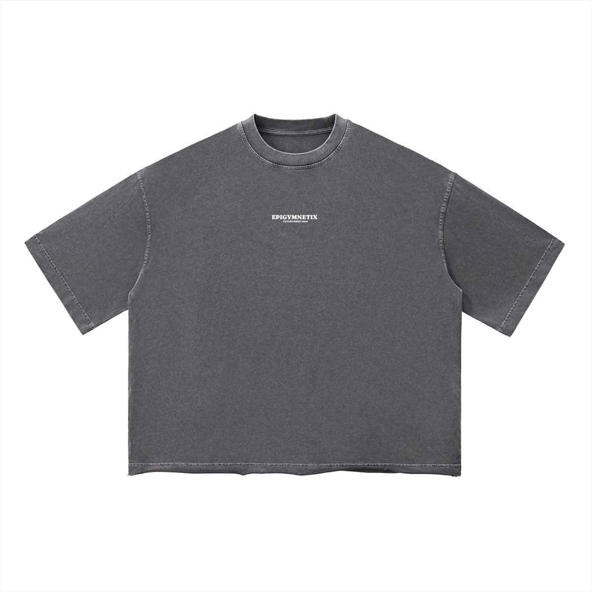 Never Finished - Unisex Vintage Wash Boxy T-Shirt
