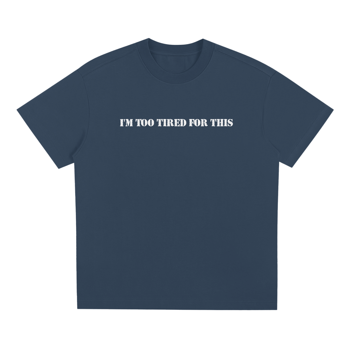 I'm too tired for this(Embroidary) - Sorona Quick-Dry Cooling T-Shirt
