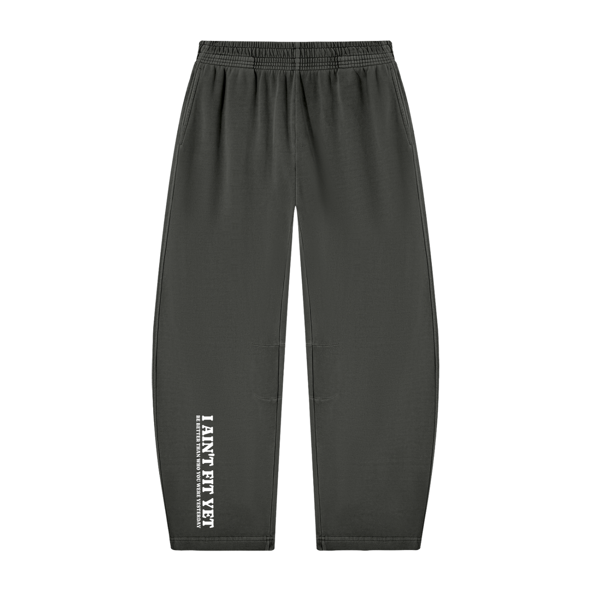 I Ain't Fit Yet - Unisex Vintage Washed Barrel Leg Sweatpants