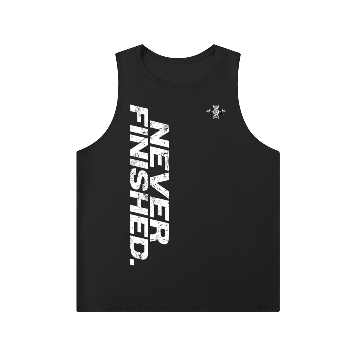 Never Finished - Men's Solid Color Crewneck Tank Top