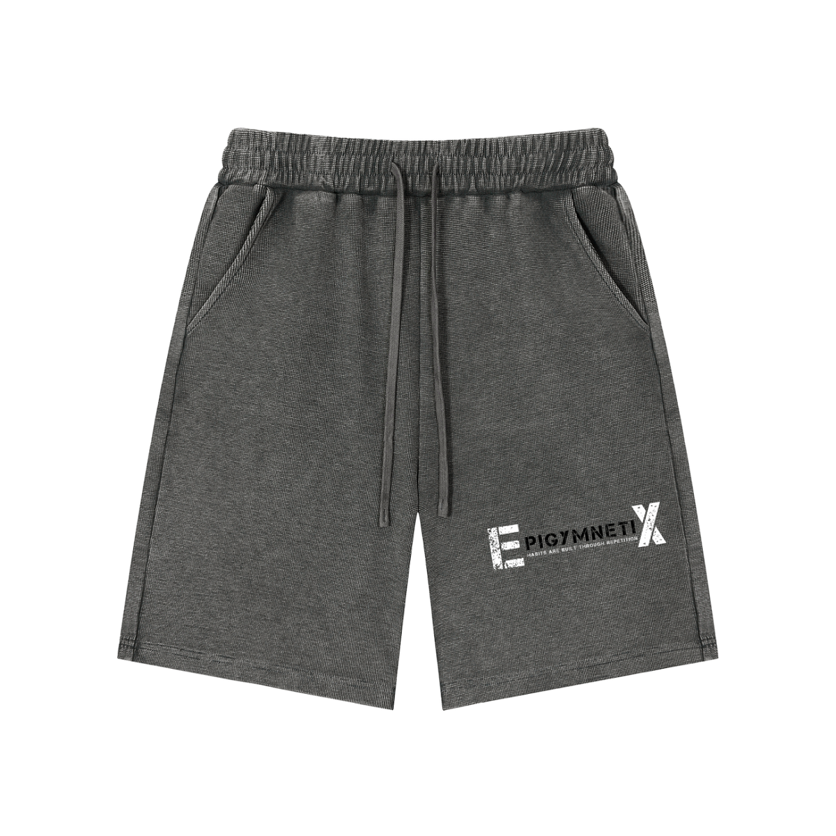 EpigymnetiX - Mineral Wash Waffle Knit Shorts