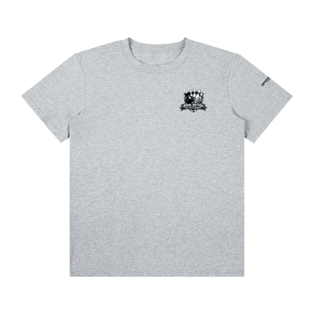 Bowl Better than you did yesterday(B&W) - Unisex Classic Crew Neck Cotton T-Shirt