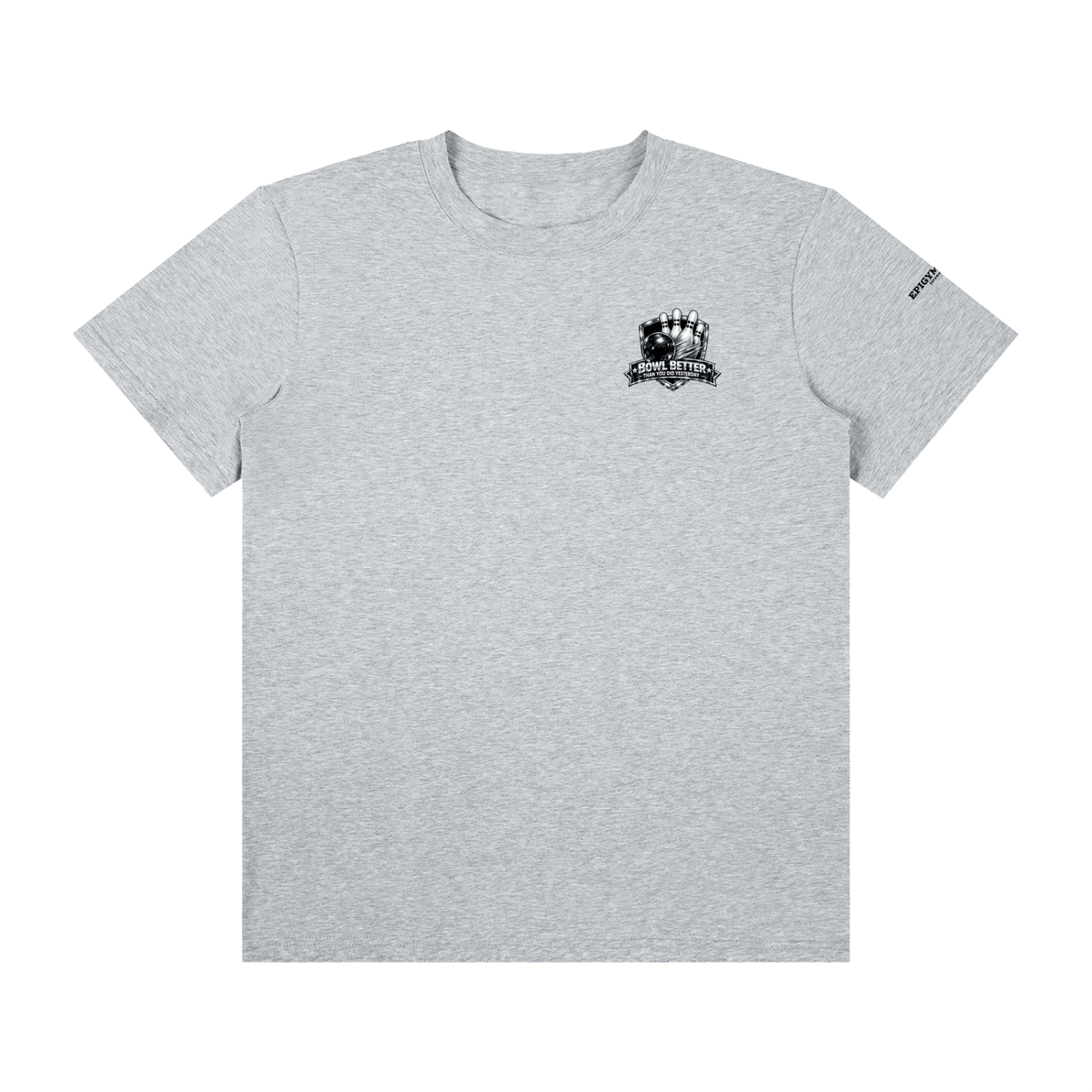 Bowl Better than you did yesterday(B&W) - Unisex Classic Crew Neck Cotton T-Shirt