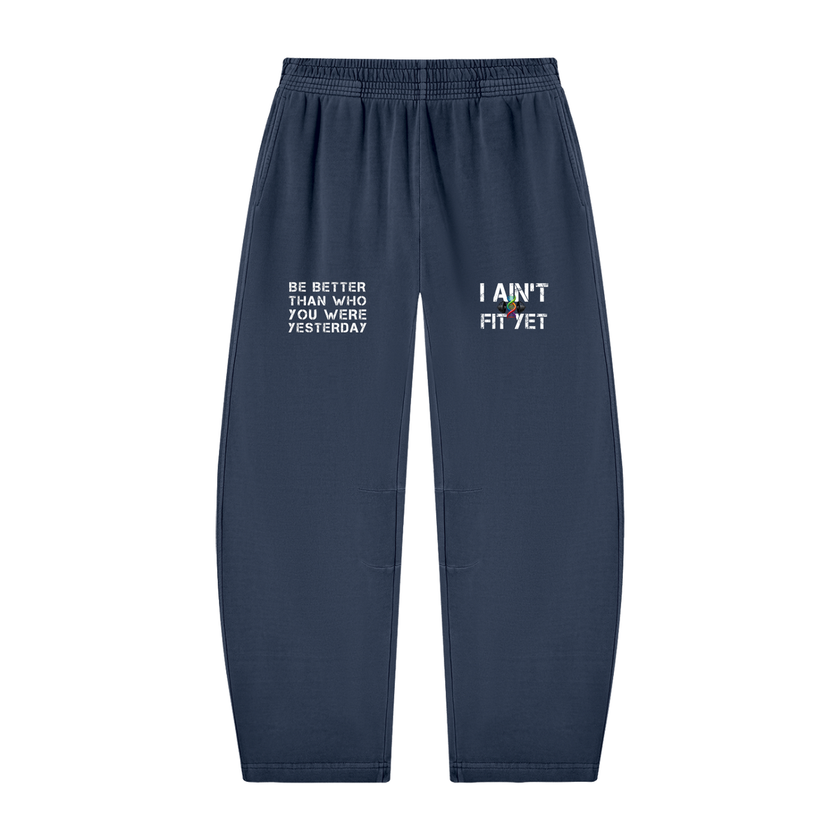 Unisex Vintage Washed Barrel Leg Sweatpants