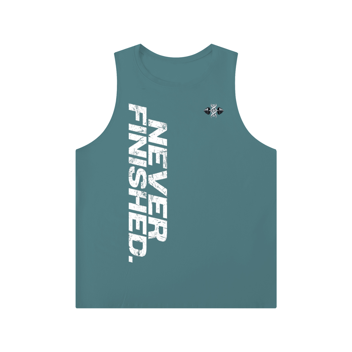 Never Finished - Men's Solid Color Crewneck Tank Top