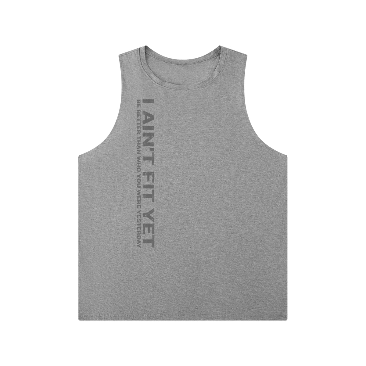 Men's Solid Color Crewneck Tank Top