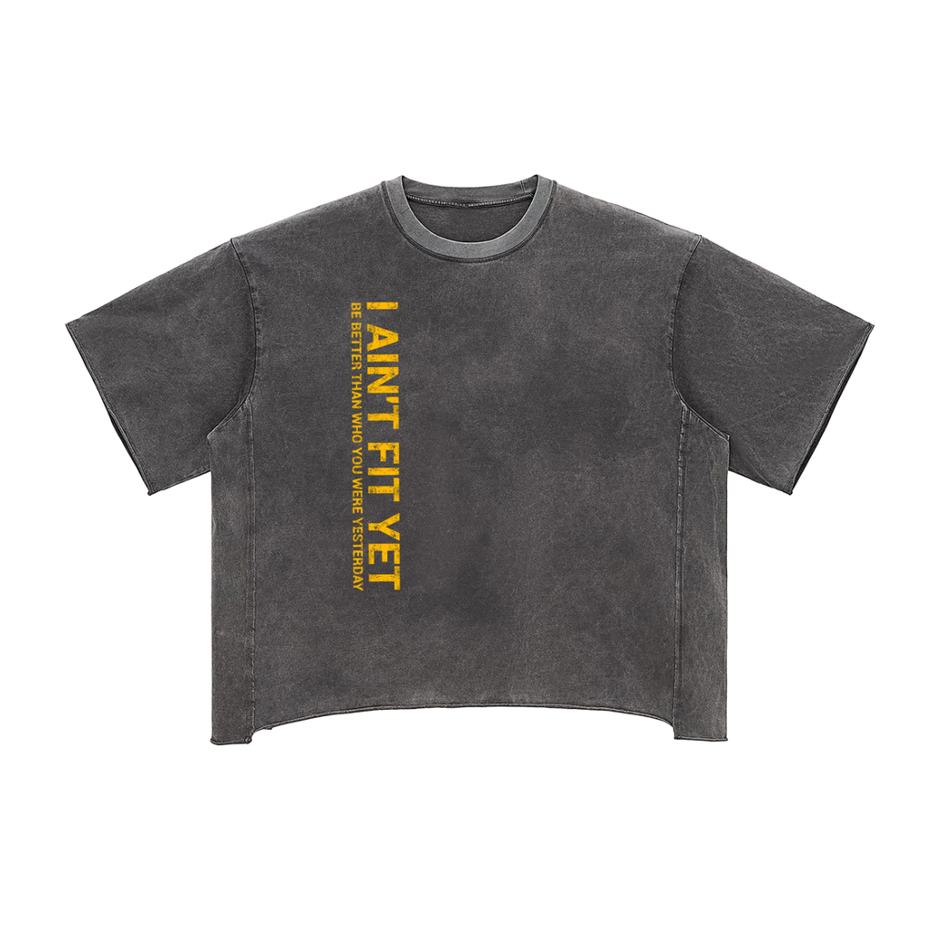 Be Kind - Raw Edge Snow Washed Boxy T-Shirt