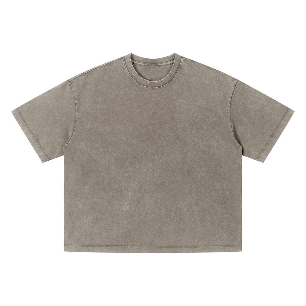 Love you all my life (Boxy Fit) - Unisex Vintage Wash Boxy T-Shirt
