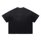 King - Vintage Washed Distressed Boxy Oversized T-Shirt