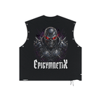 Deleterious - Distressed Grommet Eyelet Tank Top