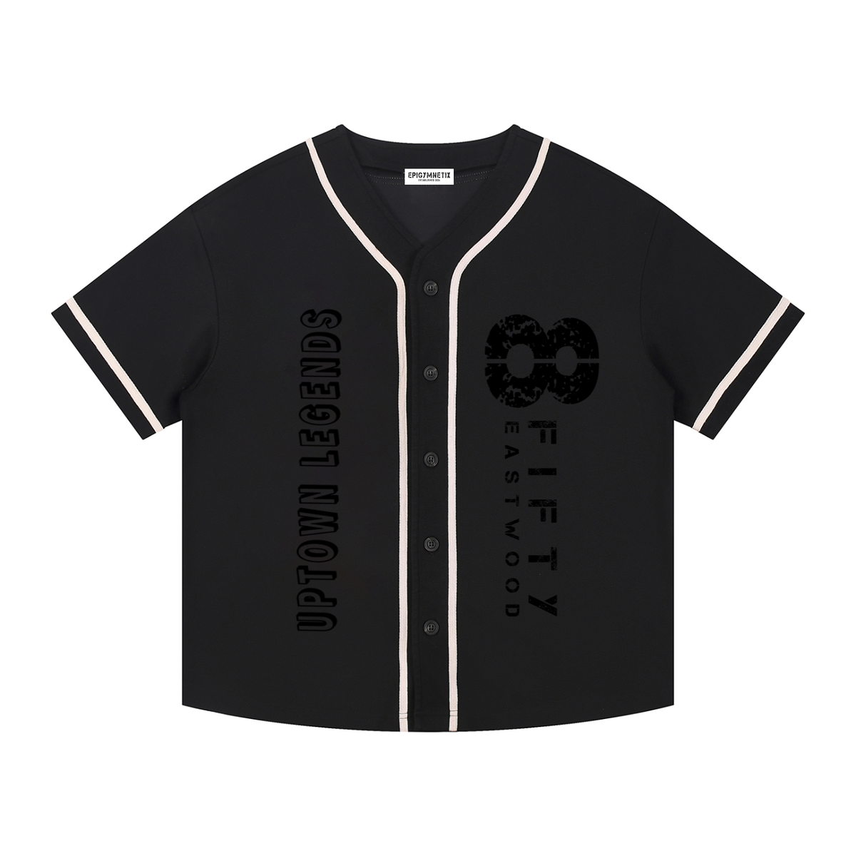 8Fifty/Legends - Contrast Piped Button-Up Jersey