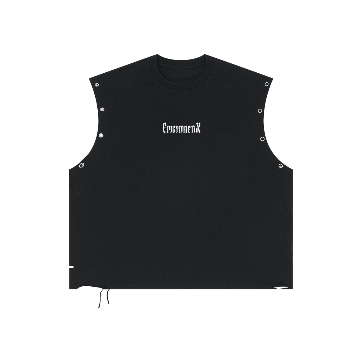 Deleterious - Distressed Grommet Eyelet Tank Top