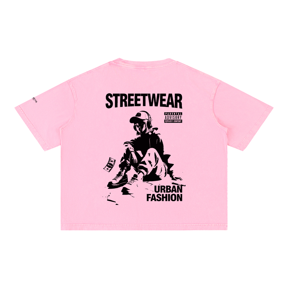 Urban Wear - Mineral Wash Boxy Cotton T-Shirt