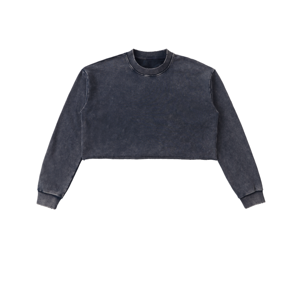 Cropped top,Women,Crew neck