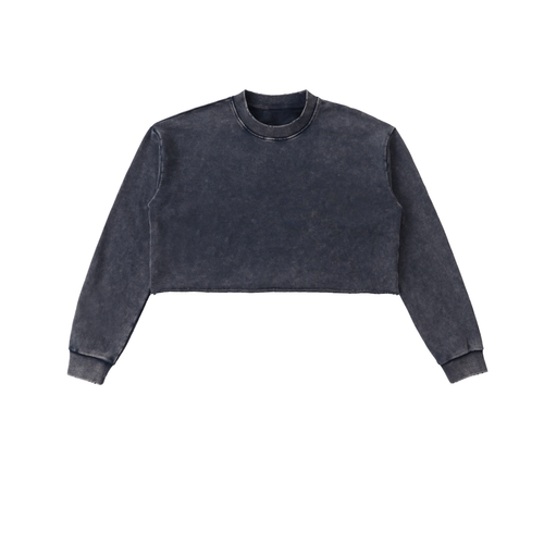 Cropped top,Women,Crew neck