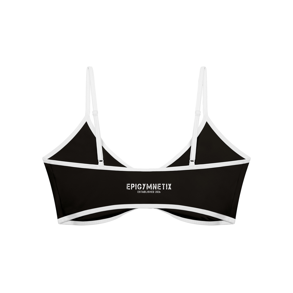 Women's Color Block Ruched V-Neck Sports Bra