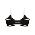 Women's Color Block Ruched V-Neck Sports Bra